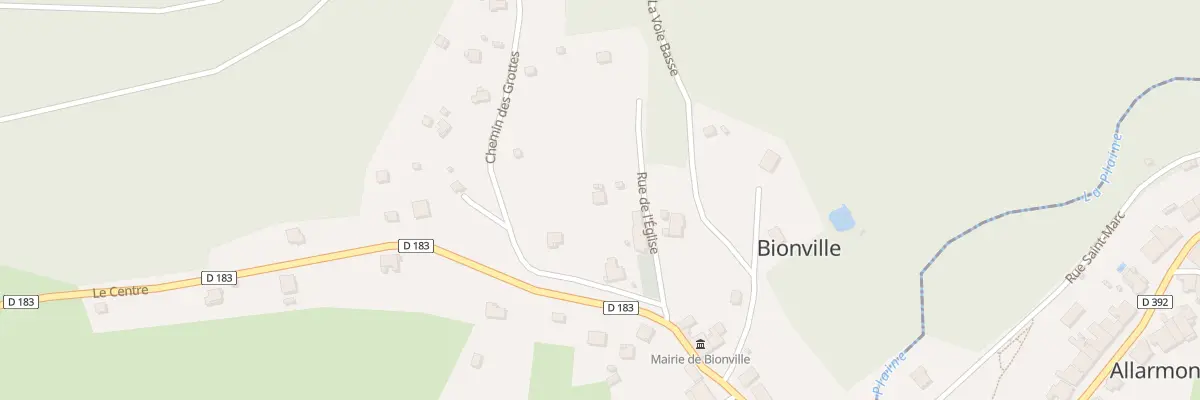 Plan du 1 Rue de l’Eglise à Bionville