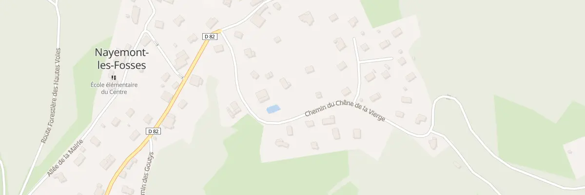 Plan du 255 Che du Chêne de la Vierge à Nayemont-les-Fosses