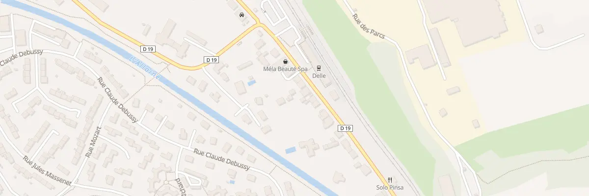 Plan du 40 Av du Général de Gaulle à Delle