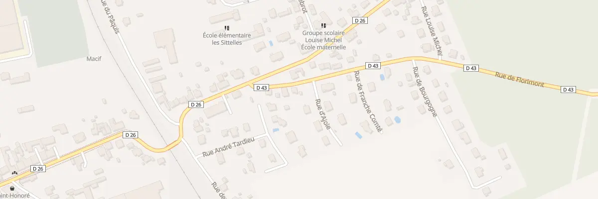 Plan du 4 Rue de Florimont à Delle