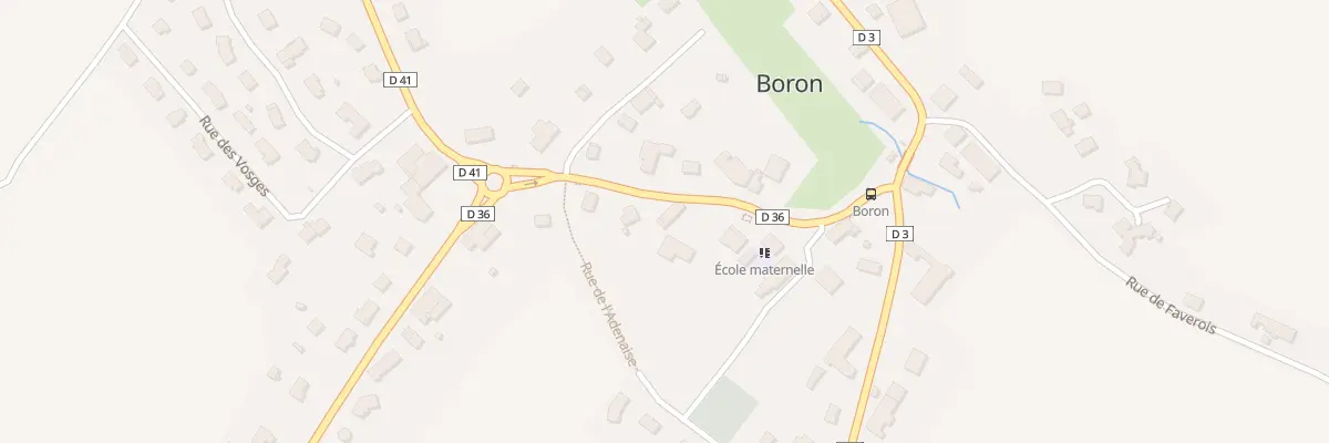 Plan du Village à Boron