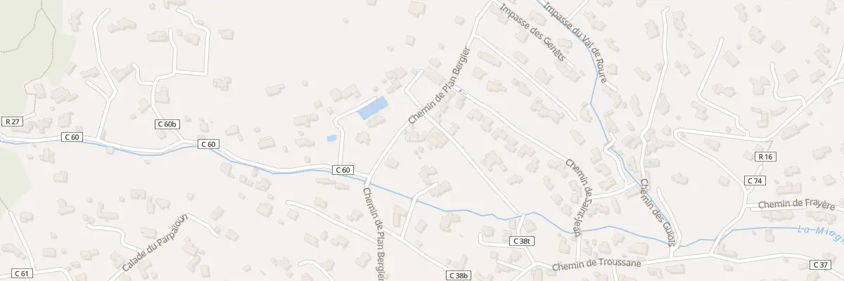 Plan du 262 Che Plan Bergier au Rouret