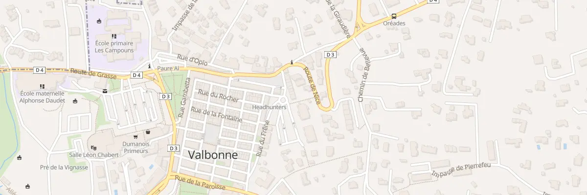 Plan du 15 Fg Saint Esprit à Valbonne