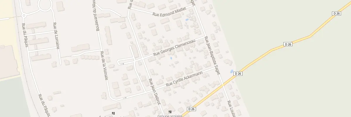Plan du 12 Rue Clemenceau à Delle