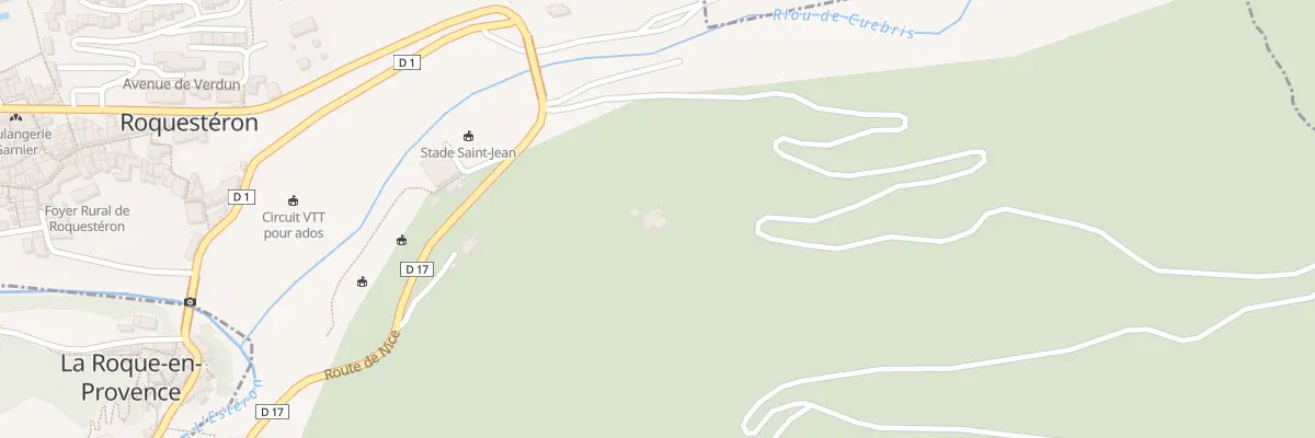Plan du 83 Rte de Nice à Roquestéron
