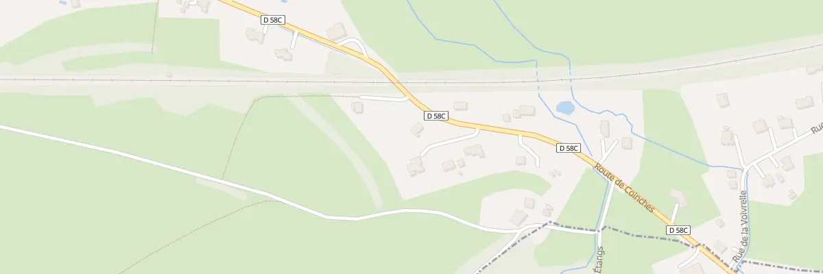 Plan du 42 Rte de Coinches à Remomeix