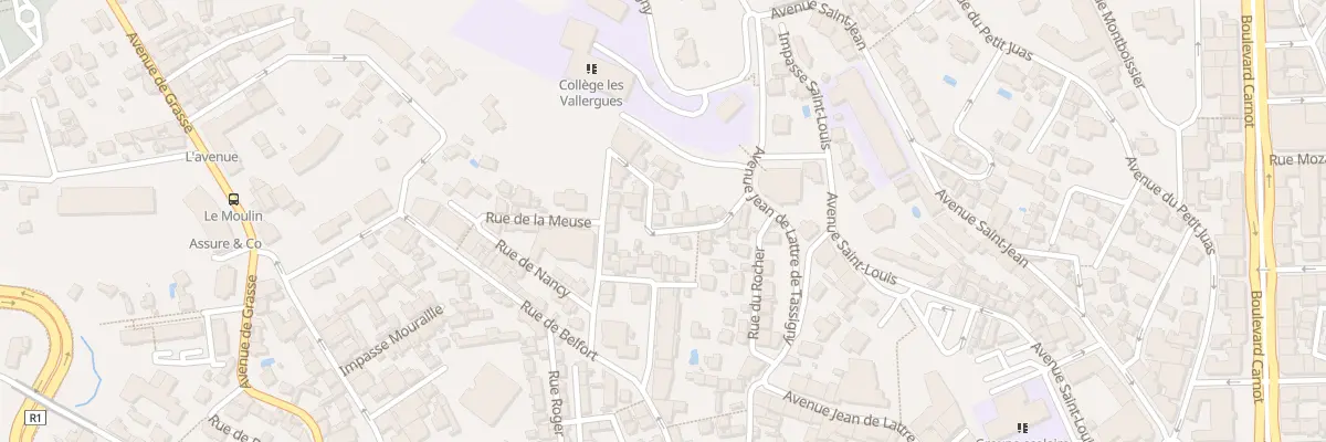 Plan du 10 Rue Jean Nobles à Cannes