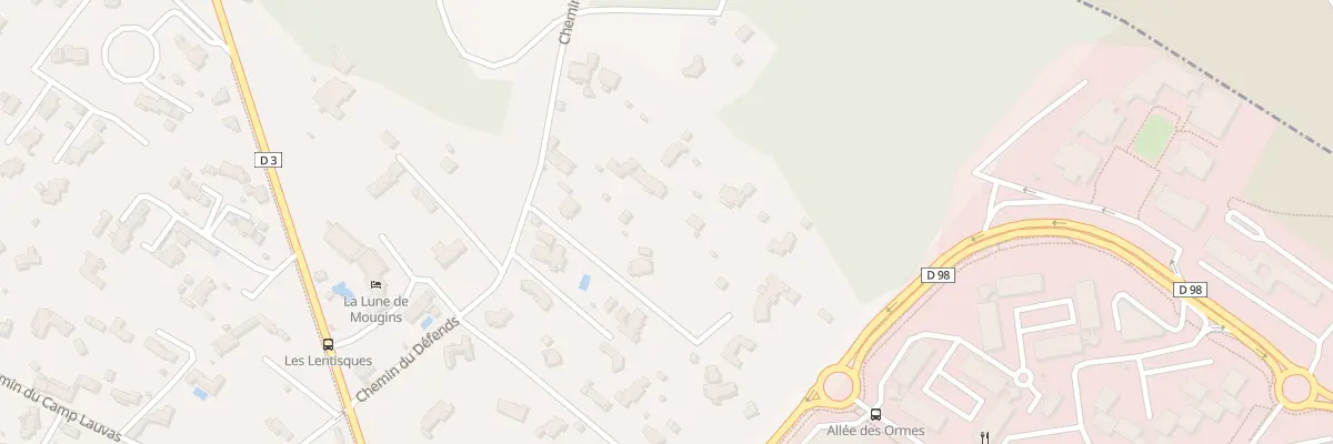 Plan du 208B Che du Defends à Mougins