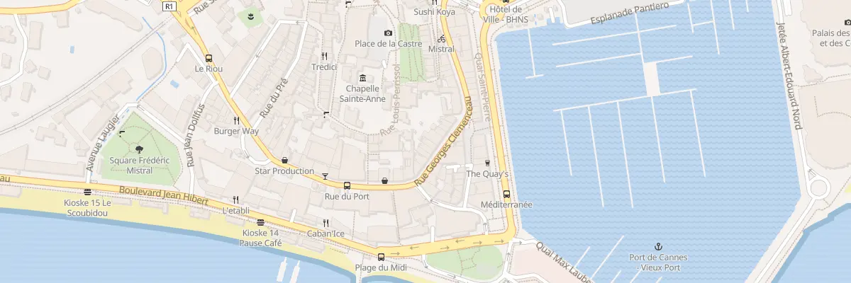 Plan du 30 Rue Georges Clemenceau à Cannes