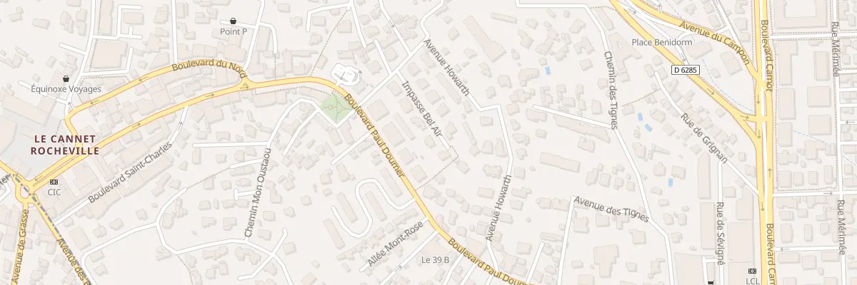 Plan du 476 Rue Notre Dame des Anges au Cannet