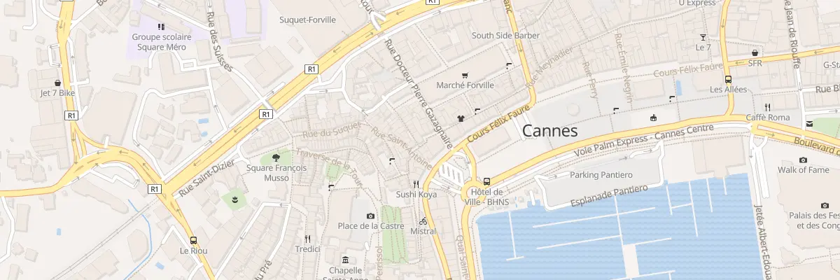 Plan du 2 Rue de la Miséricorde à Cannes