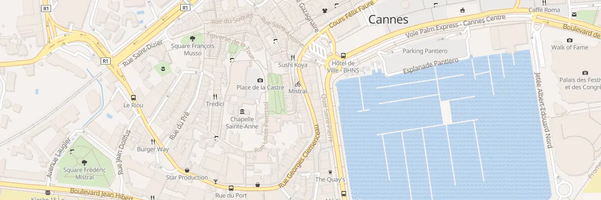 Plan du 8 Rue Georges Clemenceau à Cannes