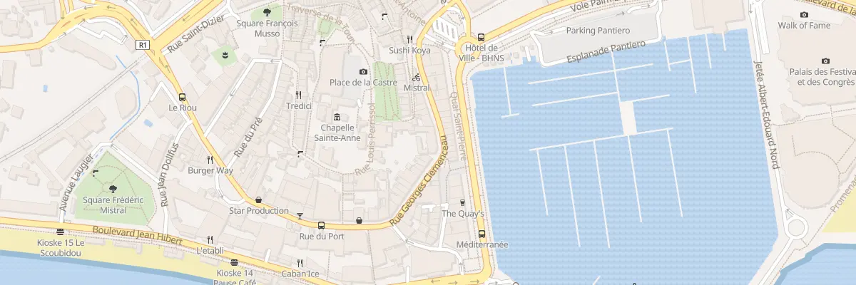 Plan du 16 Rue Georges Clemenceau à Cannes