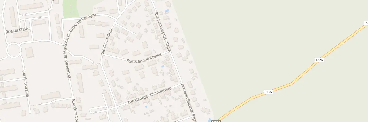 Plan du 16 Rue J B Saget à Delle