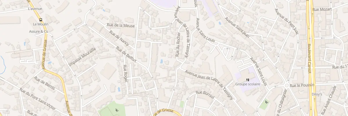 Plan du 5B Rue du Rocher à Cannes
