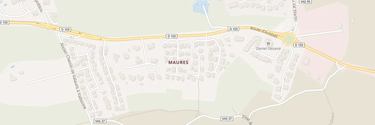 Plan du 1000 Rte d’Antibes à Valbonne