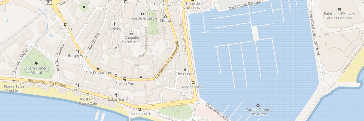 Plan du 16 Quai Saint-Pierre à Cannes