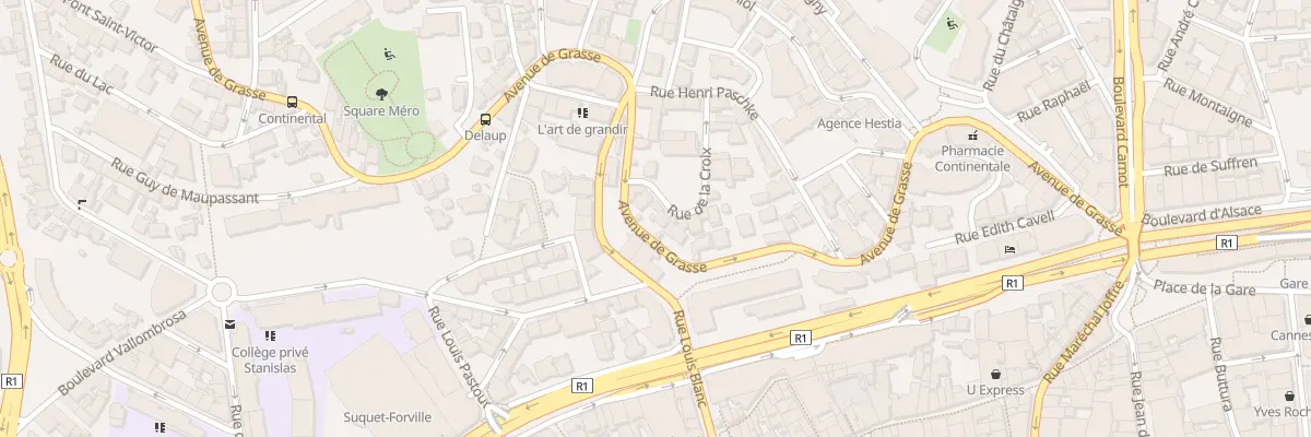 Plan du 6 Rue de la Croix à Cannes