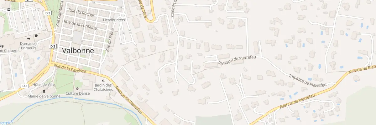 Plan du 361B Che de Bellevue à Valbonne