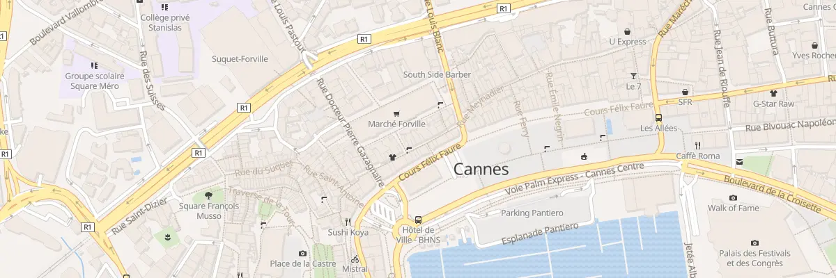 Plan du 68 Rue Meynadier à Cannes