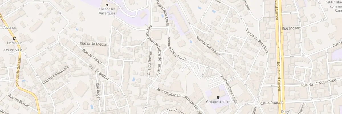 Plan du 37 Av Saint-Louis à Cannes