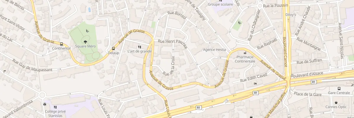 Plan du 22 Rue de la Croix à Cannes