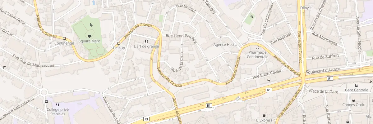 Plan du 18 Rue de la Croix à Cannes