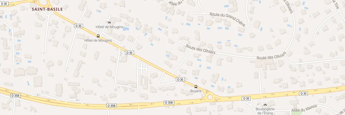 Plan du 39 Rte des Oliviers La Peyriere à Mougins