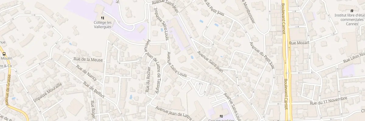 Plan du 42 Av Saint-Louis à Cannes