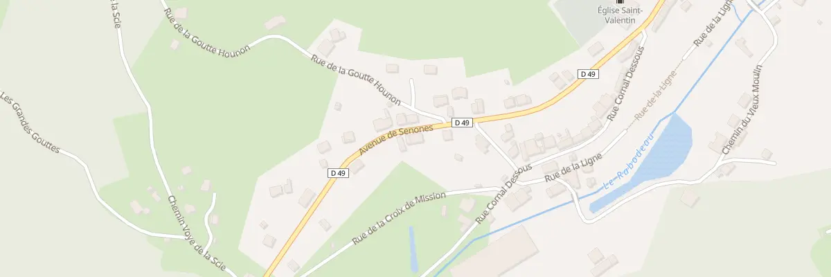 Plan du 9 Av de Senones à Moussey