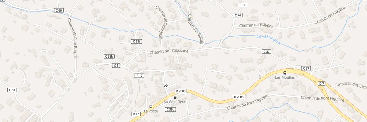 Plan du 14 Tra du Collet au Rouret