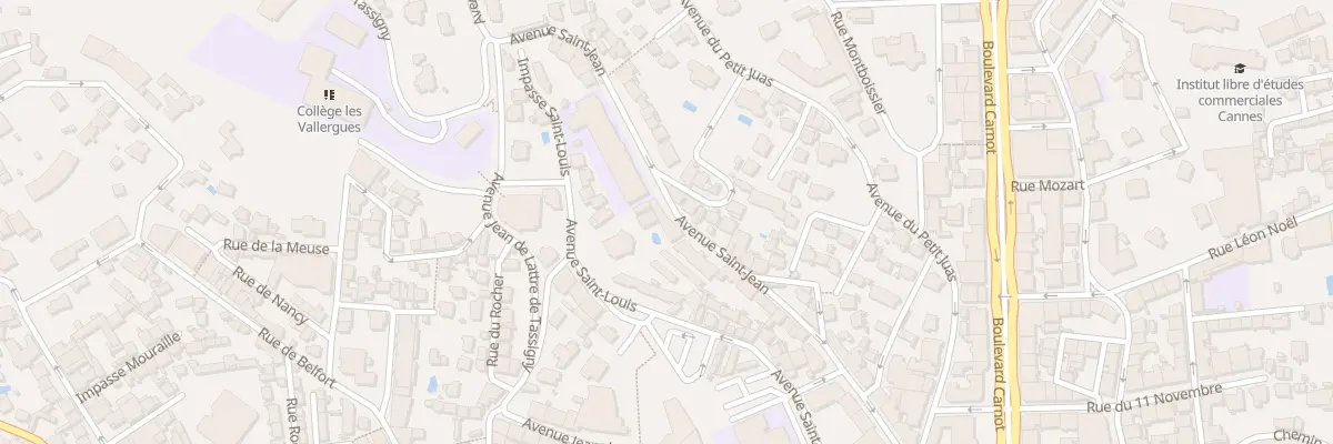 Plan du 33 Av Saint-Jean à Cannes