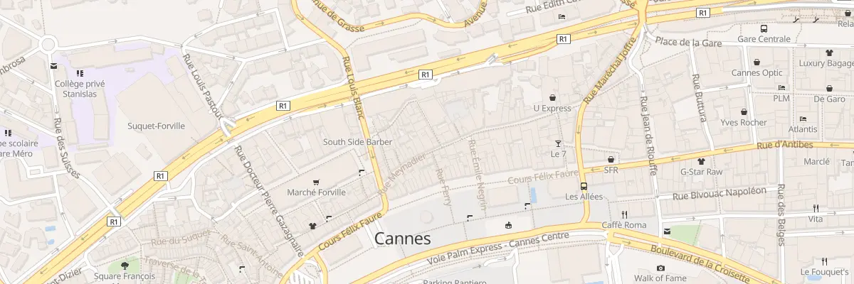 Plan du 38 Rue Meynadier à Cannes