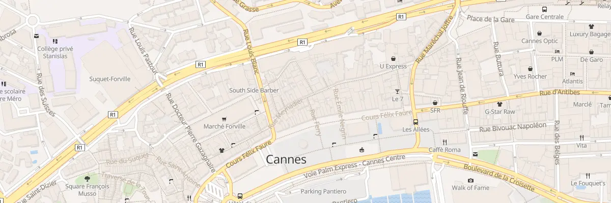 Plan du 33 Rue Meynadier à Cannes