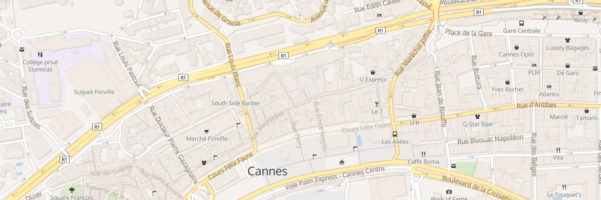 Plan du 30 Rue Meynadier à Cannes
