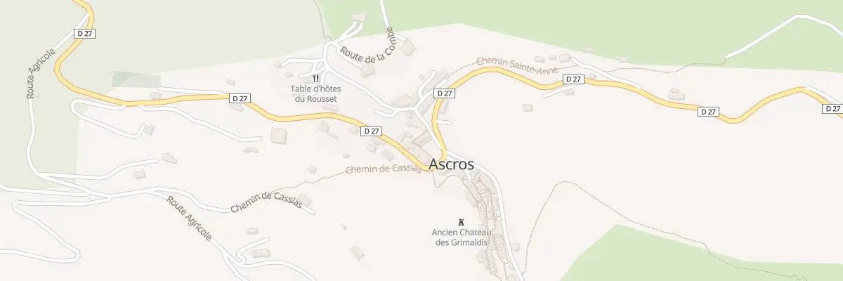 Plan du 5012 Village à Ascros