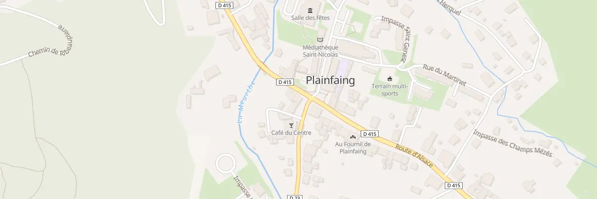 Plan du 23 Rte de Saint-Dié à Plainfaing