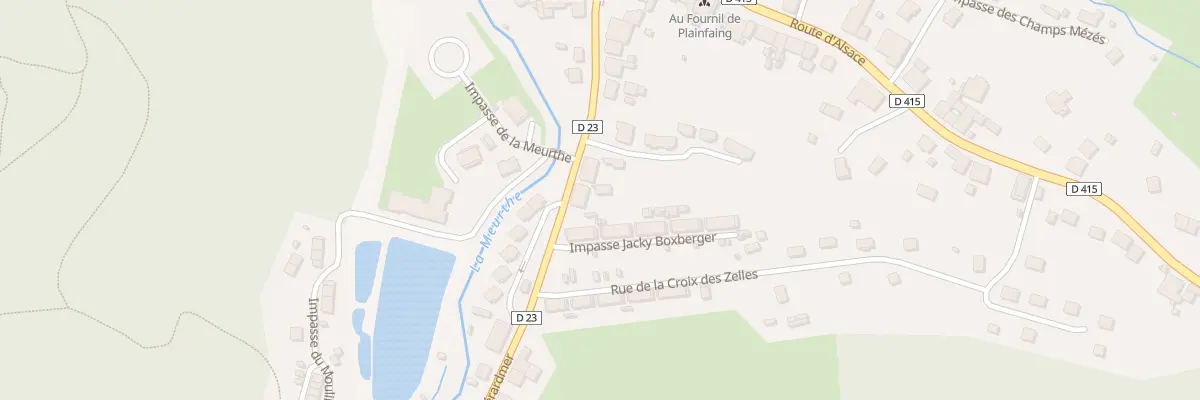 Plan du 213 Rte de Gérardmer à Plainfaing