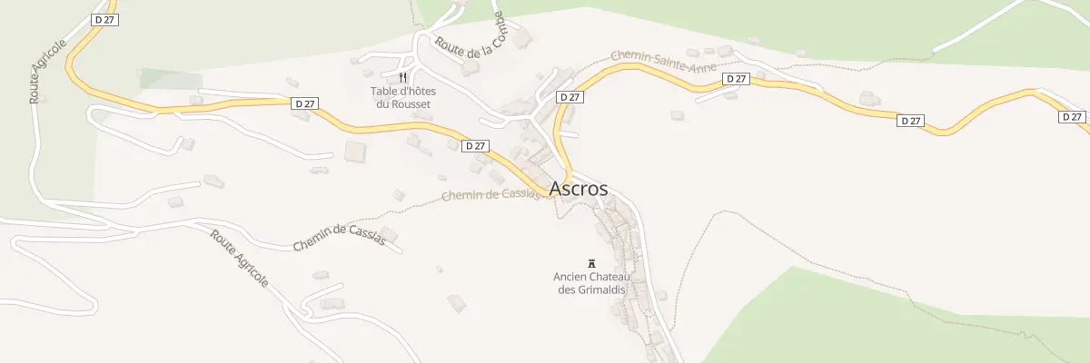 Plan du 5017 Village à Ascros