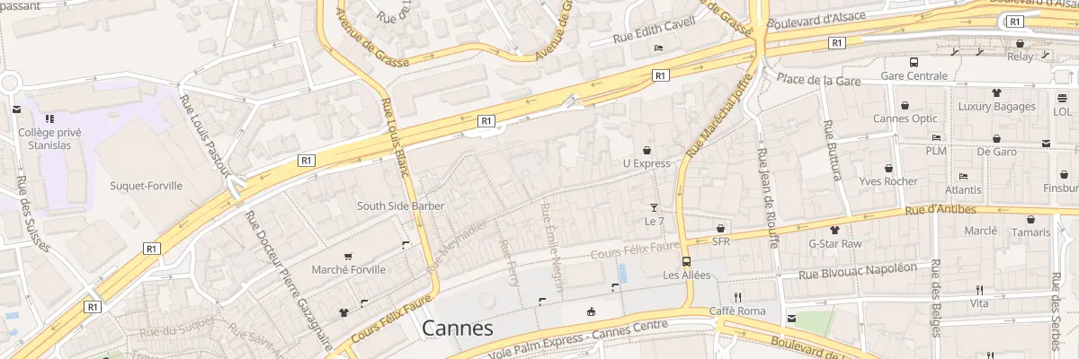 Plan du 22 Rue Meynadier à Cannes