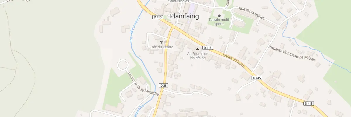 Plan du 83 Rte de Gérardmer à Plainfaing