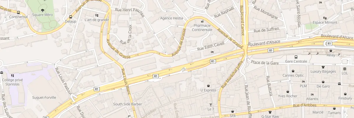 Plan du 45 Av de Grasse à Cannes