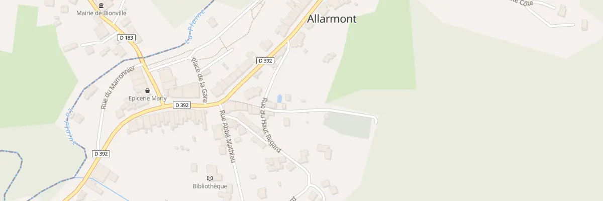Plan du 3 Che du Cimetière à Allarmont