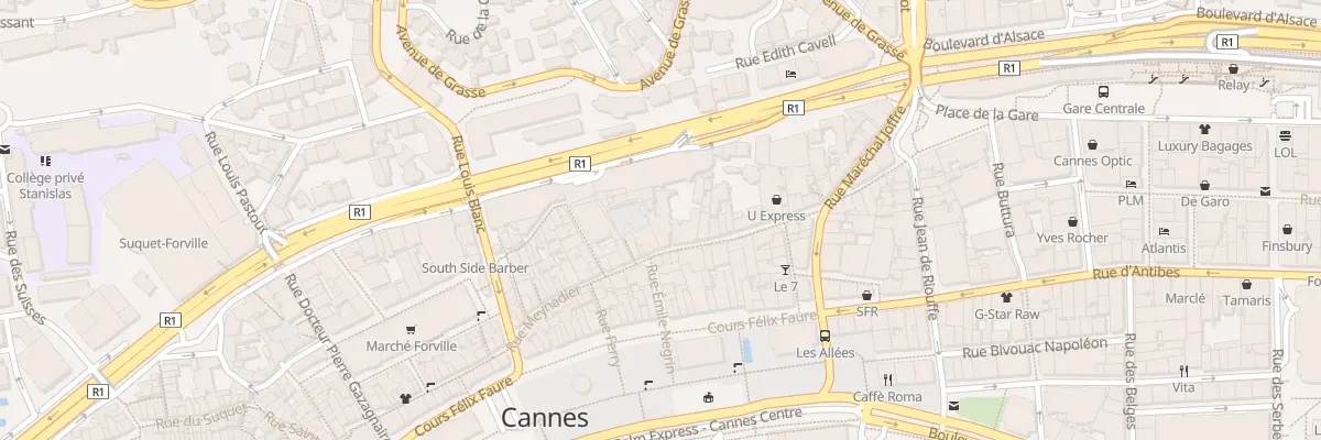 Plan du 20 Rue Meynadier à Cannes