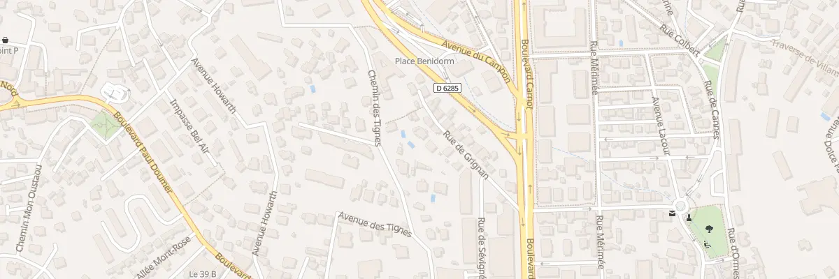 Plan du 13 Rue Grignan au Cannet