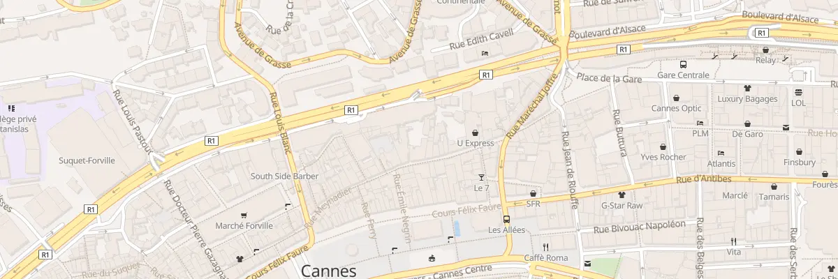 Plan du 18 Rue Meynadier à Cannes