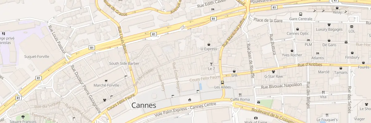 Plan du 15 Rue Meynadier à Cannes