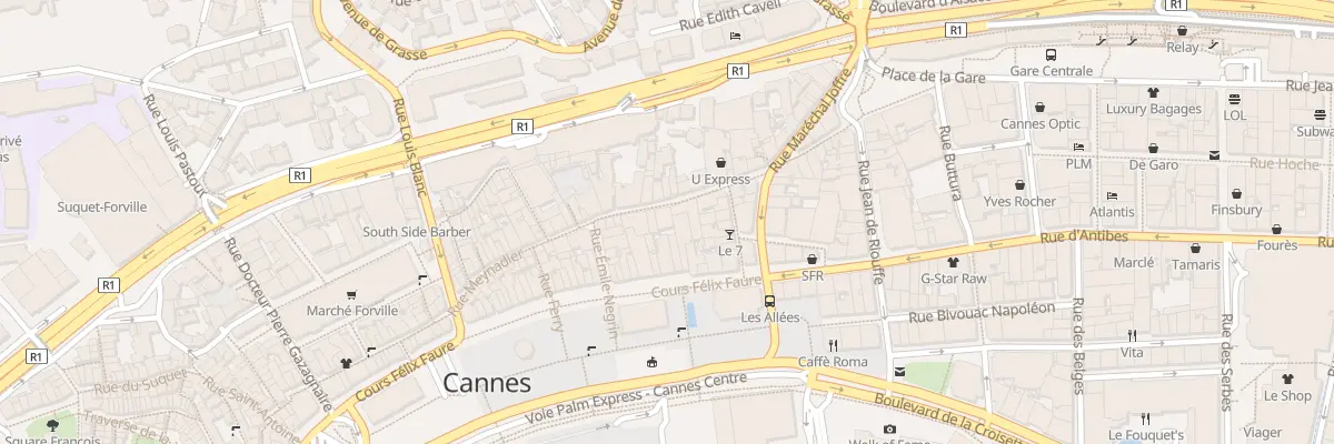 Plan du 9 Rue Meynadier à Cannes