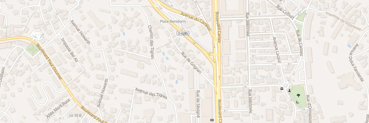 Plan du 9 Rue Grignan au Cannet