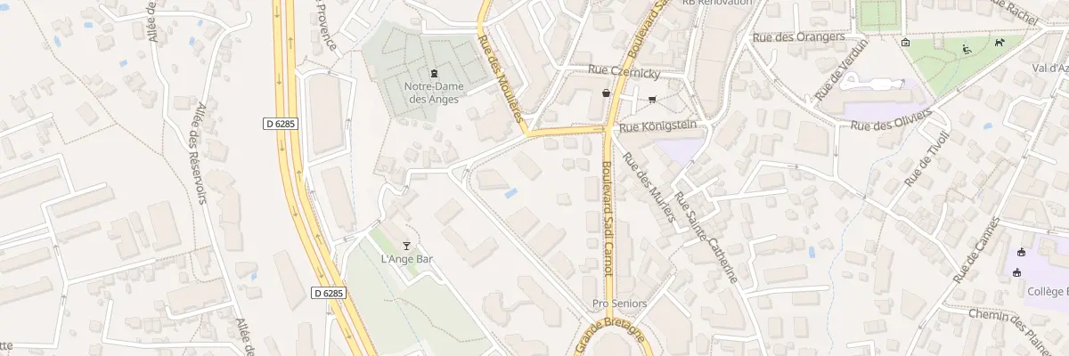 Plan du 9 Rue Notre Dame des Anges au Cannet